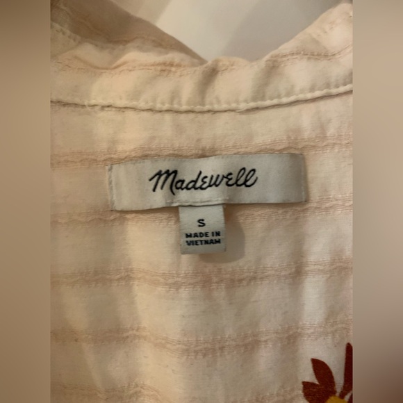 Size S Madewell cotton floral blouse - Picture 8 of 8